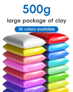 500g Sacchetto Grande di Pasta Modellabile Colorata Ultra-Leggera, 24 Colori, Unisex, Non Sbiadisce, Non Appiccicosa, per Animazione - Product Image 4