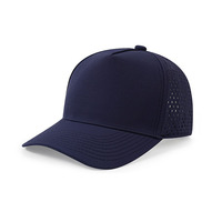 Topi Baseball Kasual Pria Outdoor 5 Panel Anti Air Bahan Polyester, Dapat Disesuaikan, Cepat Kering, dan Bernapas