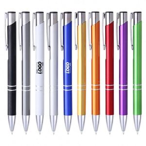 Divertidos bolígrafos retráctiles - Bolígrafos metálicos de tinta azul de 0,5 mm para colegas, profesores, adultos y estudiantes - Product Image 1