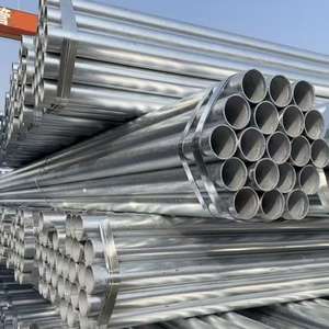 Tuyau rond galvanisé à chaud de haute qualité, facile à installer, soudé par électrofusion, <span class=keywords><strong>diamètre</strong></span> extérieur 26,7/33,4/42,2, Q235B Q355B - Product Image 3