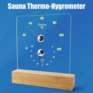 Thermostat d'horloge numérique classique Thermo hygromètre Thermomètres de sauna en plastique pour une utilisation en chambre - Product Image 4