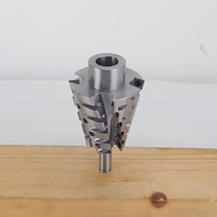 Tête de coupe conique spirale robuste LIVTER 15*82*24*146*4T, tête de coupe conique indexable pour le travail du bois industriel
