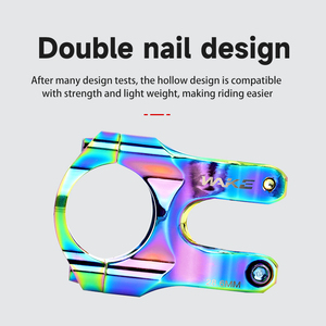 Potencia <span class=keywords><strong>para</strong></span> Bicicleta de Montaña MTB Colorida Arcoíris 31.8mm 35mm Bicolor <span class=keywords><strong>para</strong></span> Manillar de Bicicleta Elevador Corto Adecuada <span class=keywords><strong>para</strong></span> Bicicleta de Montaña y de Carretera WAKE Riser - Product Image 4