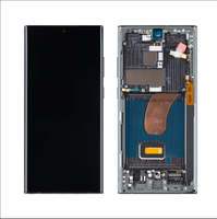 ' SM-S918B 100% Teruji Layar OLED Lunak untuk Samsung S23 Ultra Display Touch Screen Digitizer Panel Assembly untuk Galaxy S23 Ultra