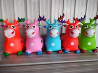 Joyee Jouet gonflable pour enfants en PVC sans phtalates, animal gonflable à sauter, cerf, animaux gonflables à sauter pour enfants