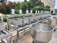 Presse et machine à tofu automatiques avec pompe à air pour la production de lait de soja et de tofu, machine à tofu à haute productivité