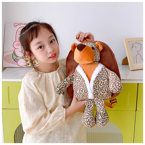 Sac d'école animal de dessin animé léger pour garçons filles bébé enfant en bas âge <span class=keywords><strong>maternelle</strong></span> sac à dos ours en peluche créatif - Product Image 3