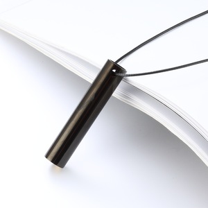 Vente en gros peut faire du son 528 <span class=keywords><strong>Hertz</strong></span> sifflet méditation réduction du stress ajustement respiration collier en acier inoxydable bijoux - Product Image 5