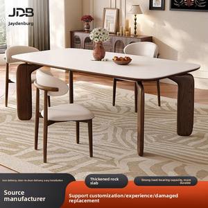Dining <strong>Table</strong> Slate Top Home Furniture <strong>Small</strong> Homes Living Room Rectangular New Modern Simple Light Luxury Wooden Multifunctional - Product Image 5