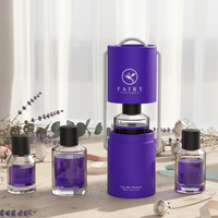 Set Botol Parfum Kaca Kosong Mewah Bentuk Persegi Panjang 30ml 50ml 100ml dengan Tutup Berstempel dan Kotak