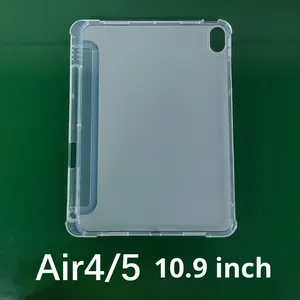 Tương thích cho Apple <span class=keywords><strong>iPad</strong></span> không khí 4/5 trường hợp 10.9inch phổ Matte trong suốt mềm Gel TPU với khe cắm bút - Product Image 2