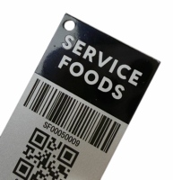 Etiqueta de Identificación Personalizada con Código QR Diversificado, Código Bidimensional, Número de Serie, Código Continuo, Placa de Identificación de Metal para Perros