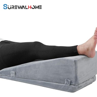 Coussin d'élévation des jambes SUREWALHOME pour après une opération, 2 couches, hauteur réglable, soutien des genoux et des jambes pour remplacement du genou