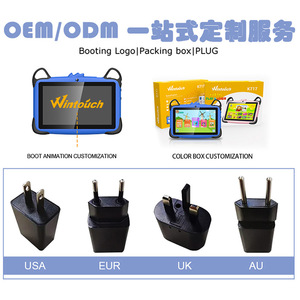 Giáo Dục 7 inch trẻ em học tập Toddler tablet cho trẻ em 2-10 với Android 7 1GB RAM + 8GB ROM lưu trữ, Google chơi Youtube, - Product Image 5