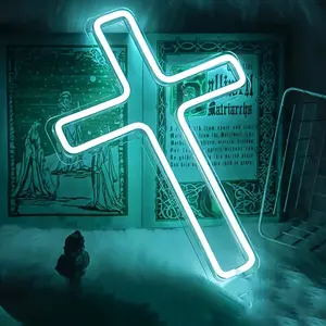 Luz LED con Cruz de Jesucristo, Alimentación USB, Multicolor, IPX3 Impermeable, Decoración de Pared para Centro Comercial, Hogar, Iglesia, Boda, Fiesta, Pascua - Product Image 4