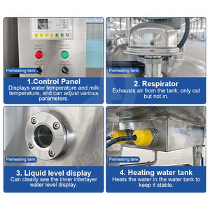 OCEAN Commercial Milk Process Machine Dairy Pasterization Tank Yogurt Production Line Price - Product Image 2