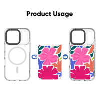 Étui de téléphone personnalisé en TPU+PC avec anneau magnétique, protection antichoc de luxe pour 17 Pro, accessoires mobiles en gros