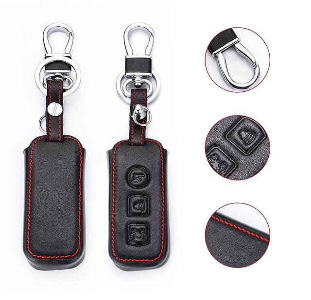 Auto Accessories 3 Button Leather Motorcycle Motorbike Smart Remote Key Cover Case for Honda PCX 125150