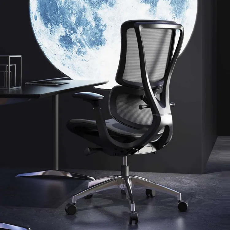 2024 meilleure chaise d'ordinateur pivotante en maille moderne bon marché réglable travail ceo luxe mi-dos chaise de bureau ergonomique avec soutien lombaire