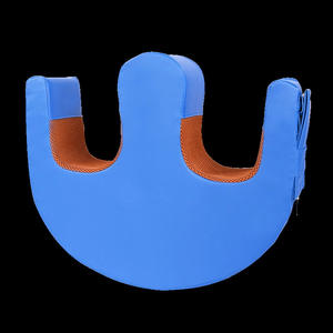 Almohada de apoyo en forma de U para ancianos postrados en cama, almohadilla de posicionamiento de esponja ajustable, para cuidado de enfermería, uso doméstico, talla única, azul sólido - Product Image 5