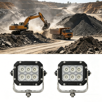 Lampe de travail LED robuste 4'' 60W 4800LM à faisceau spot et large, étanche IP68, pour l'exploitation minière, 9-32V, personnalisable en usine