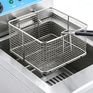 <span class=keywords><strong>Friteuse</strong></span> de comptoir électrique commerciale 16L à réservoir unique, contrôle précis de la température, acier inoxydable de qualité alimentaire, multi-anneaux - Product Image 6