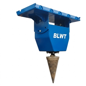 Fendeuse de bois hydraulique à vis conique pour <span class=keywords><strong>mini</strong></span>-chargeuse, attache rapide, style européen - Product Image 1