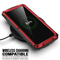 Kuat untuk S21 Ultra/S21 + Plus TPU + PC IP68 tahan air tahan guncangan Strip casing berdiri dengan pengisian daya nirkabel dan tali