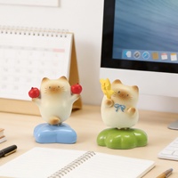 Cat PAI Happy-Go-Round Blind Box Figurine de chat rotative mignonne pour bureau, figurine d'action animale Kawaii, vente en gros