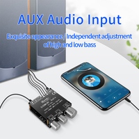 YS-T50L 50W * 2 carte amplificateur de puissance HiFi Audio Mini canal 2.0 ampères 3.5mm haut-parleurs pour systèmes de son domestique APP opération YS T50L