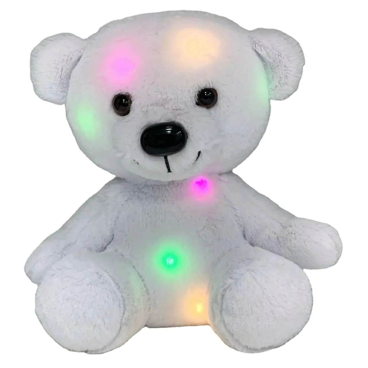 사용자 정의 도매 새로운 디자인 인기있는 LED 귀여운 테디 베어 동물 봉제 인형 장난감