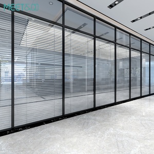 High Quality Single Glazing Steel Sliding Glass <b>Partition</b> <b>Screen</b> Wall Modern Office Wooden Wall Warehouse Schools - Product Image 4