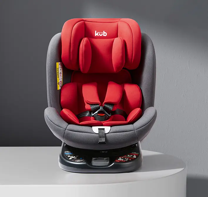 Kub Baby Car Seat 360 Degree Child Safety Adjustable Backrest Seismic Resistance Breathable Baby Safety Car Seat