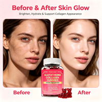 Sans sucre ajouté, sans gélatine, couleur naturelle, sans arômes artificiels, gommes au collagène et au glutathion