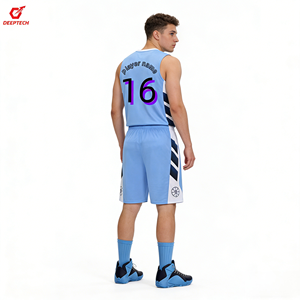 Volledig op maat gemaakte college basketbaltenue set, Pro Dri-Fit stof, gesublimeerd teamlogo, gepersonaliseerde bedrukking, snelle productie, fabriek. - Product Image 4