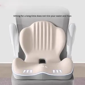 وسادة ظهر لمقعد المكتب مدمجة مع دعم قطني لتحسين الورك وآلام المؤخرة تمنع التعب والجلوس لفترات طويلة - Product Image 3