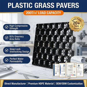 Grille <span class=keywords><strong>de</strong></span> pavage en <span class=keywords><strong>nid</strong></span> <span class=keywords><strong>d</strong></span>'<span class=keywords><strong>abeille</strong></span> en HDPE robuste et <span class=keywords><strong>stabilisateur</strong></span> <span class=keywords><strong>de</strong></span> <span class=keywords><strong>gravier</strong></span> pour allées et parkings - Product Image 1