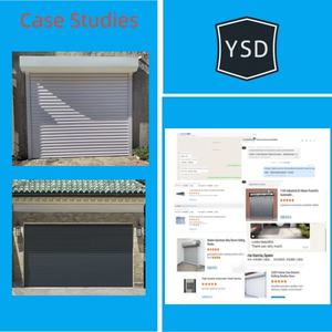 Les portes à enroulement électriques en alliage d'aluminium modernes sont utilisées pour la protection <span class=keywords><strong>de</strong></span> la sécurité dans les villas, les maisons et les usines - Product Image 6