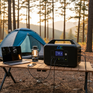 Station d'alimentation portable solaire au lithium-ion à onde sinusoïdale pure avec charge rapide 3.0 et PD 100W pour les photographes et les pilotes de drones - Product Image 1