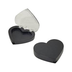 Estuche Compacto Ecológico de Plástico para Paleta de Sombras de Ojos, Empaque en Forma de Corazón para Rubor en Crema con Cristales - Product Image 5