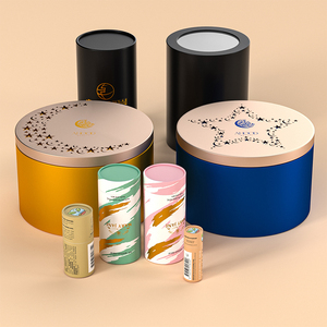 Benutzer definierte Luxus Design Zylinder Kosmetik ätherisches Öl Hautpflege Flasche Pappe Runde Papier röhre Parfüm Verpackungs <span class=keywords><strong>box</strong></span> - Product Image 2