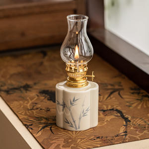 Nouveau Style plantes Vintage table en céramique <span class=keywords><strong>lampe</strong></span> à huile paraffine kérosène veilleuse <span class=keywords><strong>pour</strong></span> chambre décor à la maison porcelaine intérieur <span class=keywords><strong>lampe</strong></span> à huile - Product Image 5