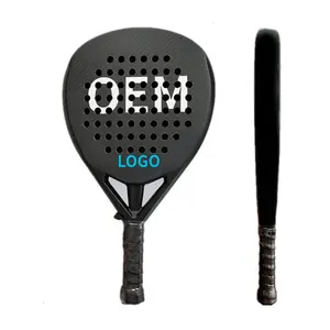 Custom 3k 12k 18k Carbon Fiber Professional Pro Padel Tennis Racket Racquets Carbon Padel Rackets