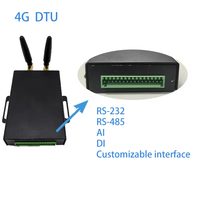 Logotipo personalizable Equipo de carga de datos industriales 4G/WiFi/LAN Dtu ESP32 Chipset RS485/232/DI/AI Puerto de recepción Soporte de tarjeta TF