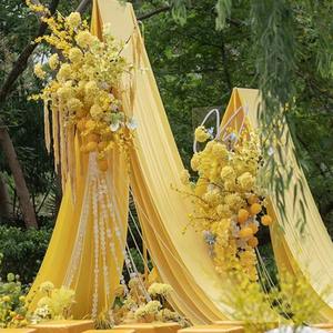 <span class=keywords><strong>ผ้า</strong></span><span class=keywords><strong>ม่าน</strong></span>ไหมนมยืดหยุ่นสองด้านสำหรับงานแต่งงาน งานเฉลิมฉลอง ฉากหลังเวที ตกแต่งเพดาน - Product Image 1