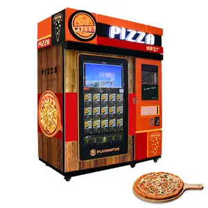 Otomatik koni pişirme Cook makinesi kendinden servis taze fiyat Silf Servesing dondurulmuş Pizza satıcı makinesi gıda Pizza