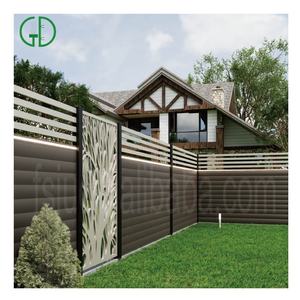 GD panneau de clôture en aluminium noir, couverture de la vie privée, <span class=keywords><strong>palissade</strong></span> en aluminium pour clôture de jardin - Product Image 6