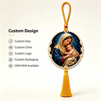 Sculpture de la Vierge Marie et de l'Enfant Jésus en résine gaufrée, décoration murale pour la maison, impression UV, cadeau religieux catholique promotionnel