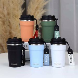 304 Stainless Steel <b>Coffee</b> Mug Portable Car Thermos Business Office Gift Dual-Drink Mug - Product Image 1