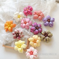 Tête de fleur de magnolia artificielle en soie, matière DIY pour pince à cheveux, effet Mulan, pour décorations de mariage et d'intérieur/extérieur/murs floraux